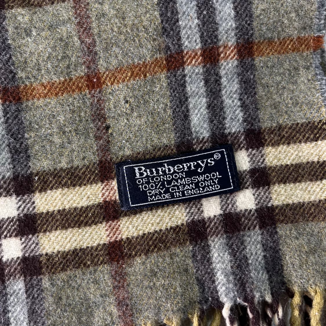 버버리 노바체크 램스울 그린 머플러  상품이미지3