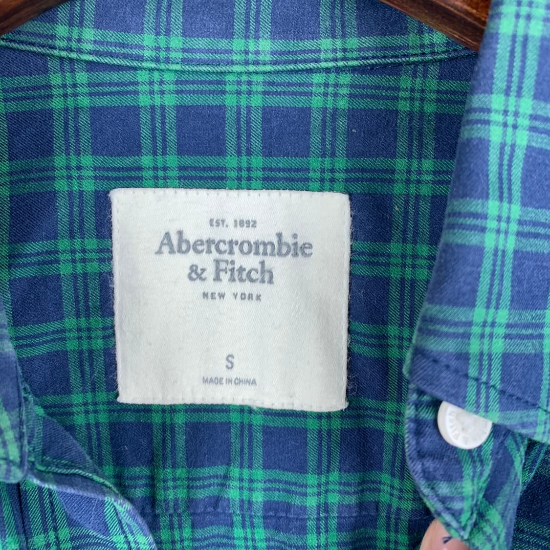 아베크롬비 산양로고 체크 셔츠 상품이미지6