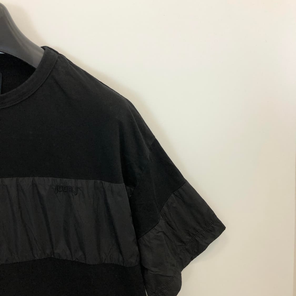 juun.j 준지 우븐 단가라 오버반팔 90-95 상품이미지2