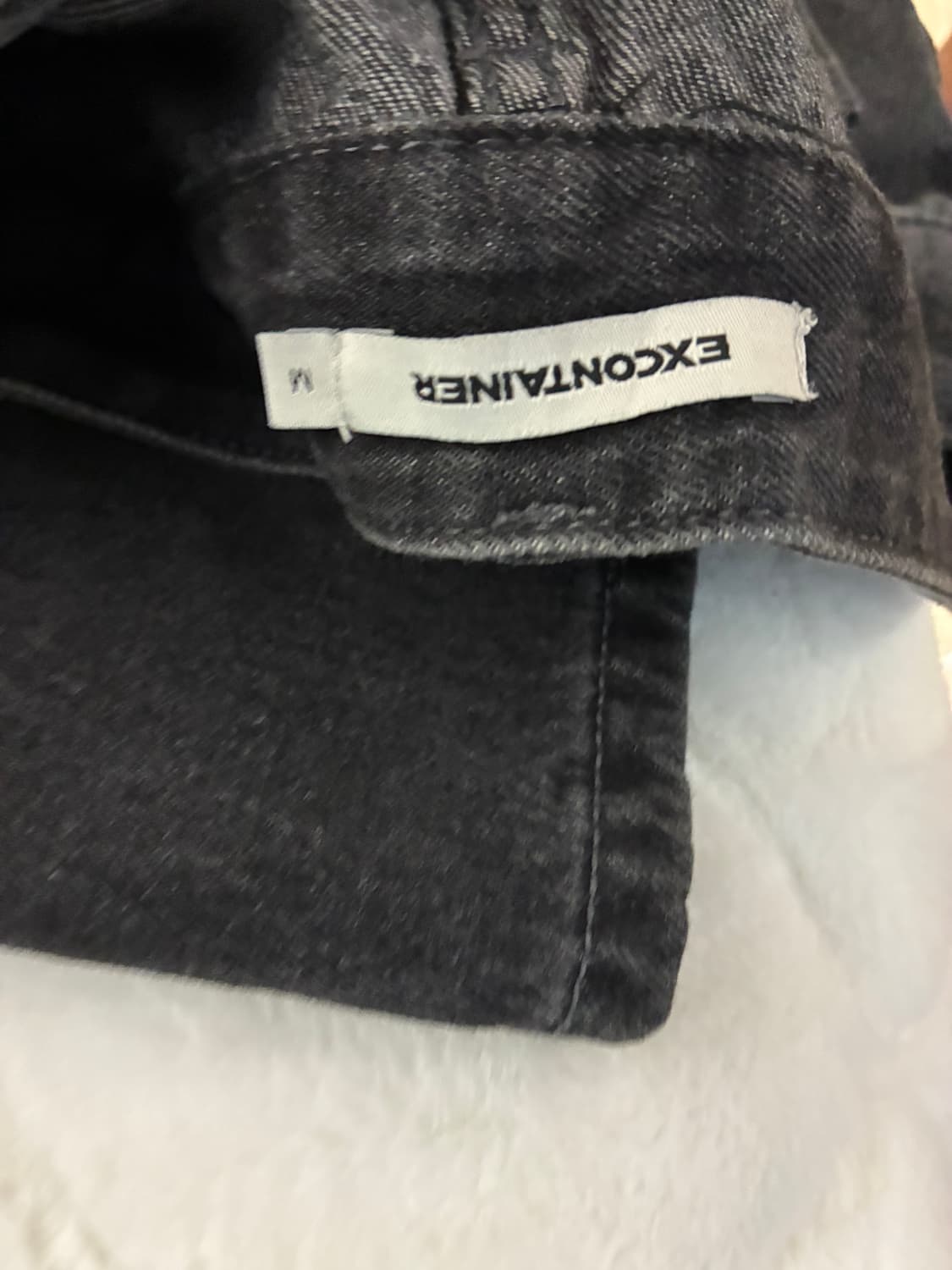 딥 워싱 와이드 데님 팬츠 상품이미지3