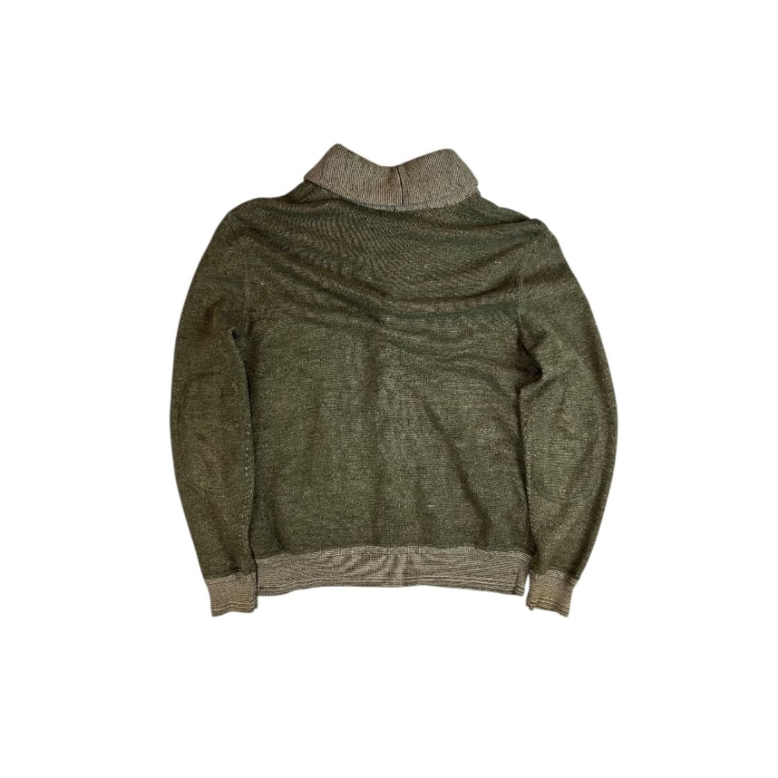 (M-L) 폴로 랄프로렌 카키 코튼 숄칼라 가디건 TK-016 상품이미지2