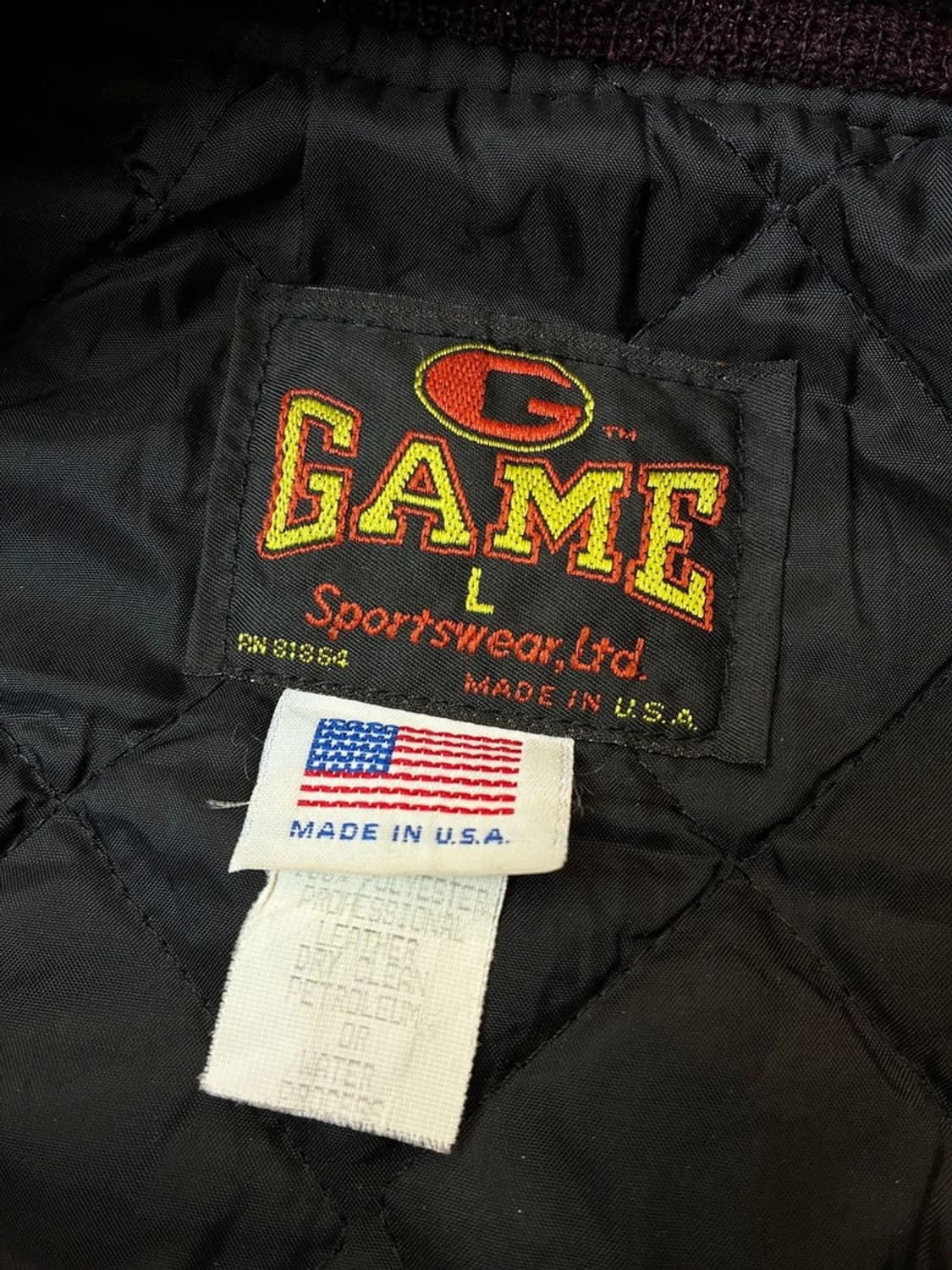 80's USA game Lockport 가죽 바시티 자켓 PN6016 상품이미지9