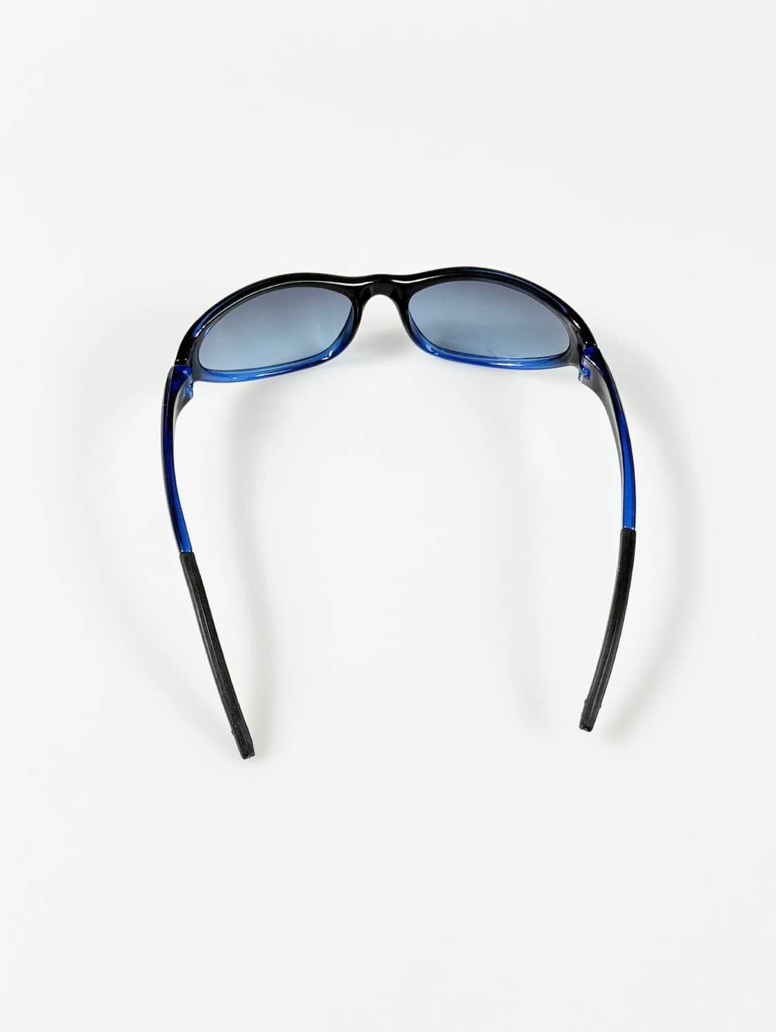 90s 블루 블랙 투톤 오벌 스포티 빈티지 틴트 선글라스 상품이미지5