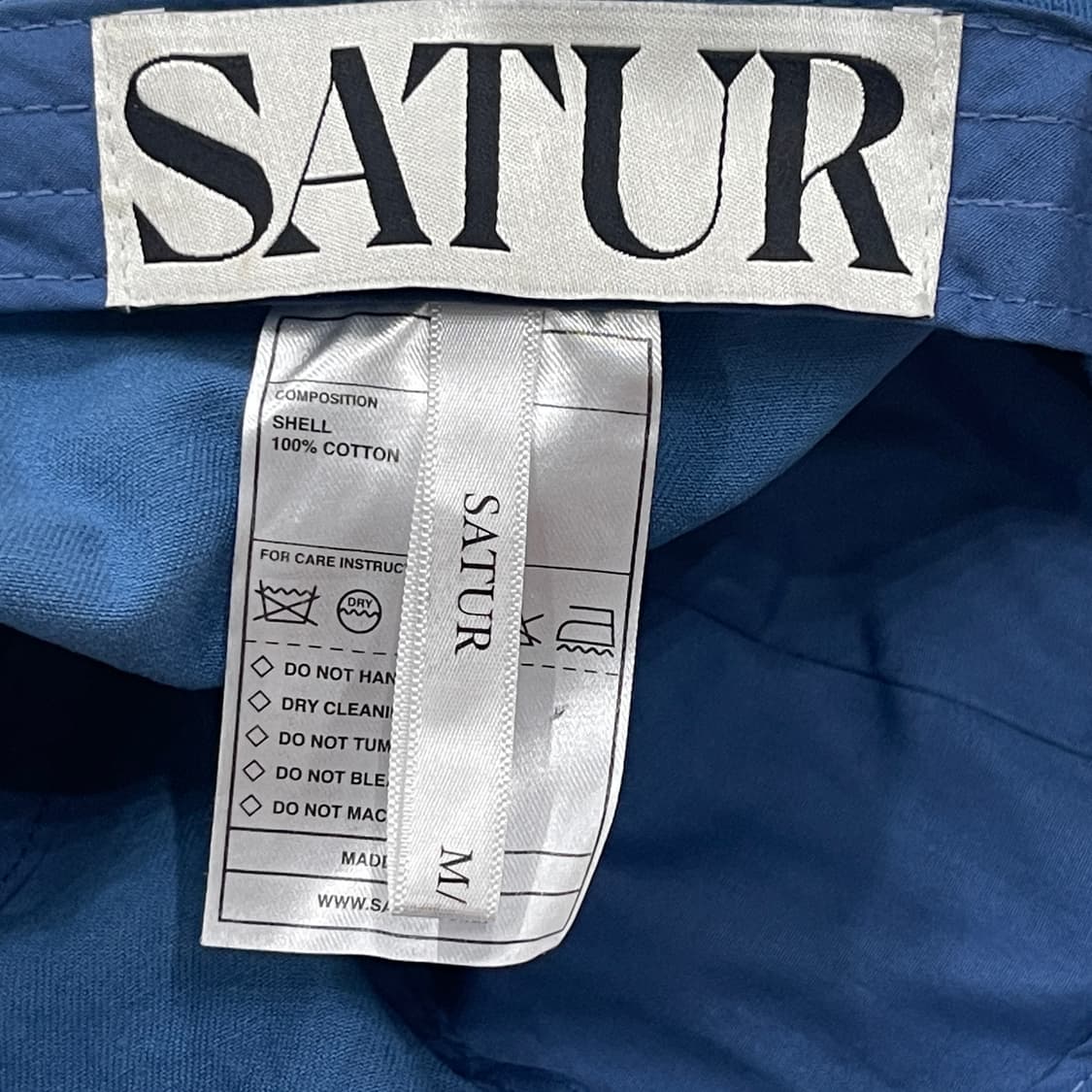 SATUR 세터 S로고 볼캡 모자 블루 상품이미지4