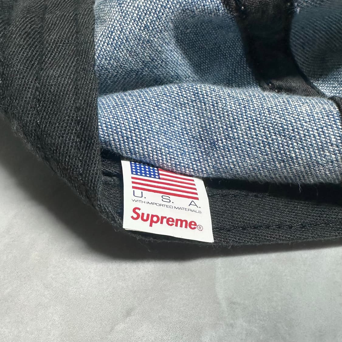 [정품] 슈프림 워시드 치노 트윌 캠프캡 데님 - 22FW 상품이미지3