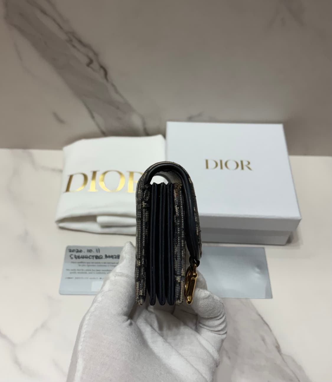 [정품] 디올 오블리크 새들 아코디언 카드지갑 상품이미지5