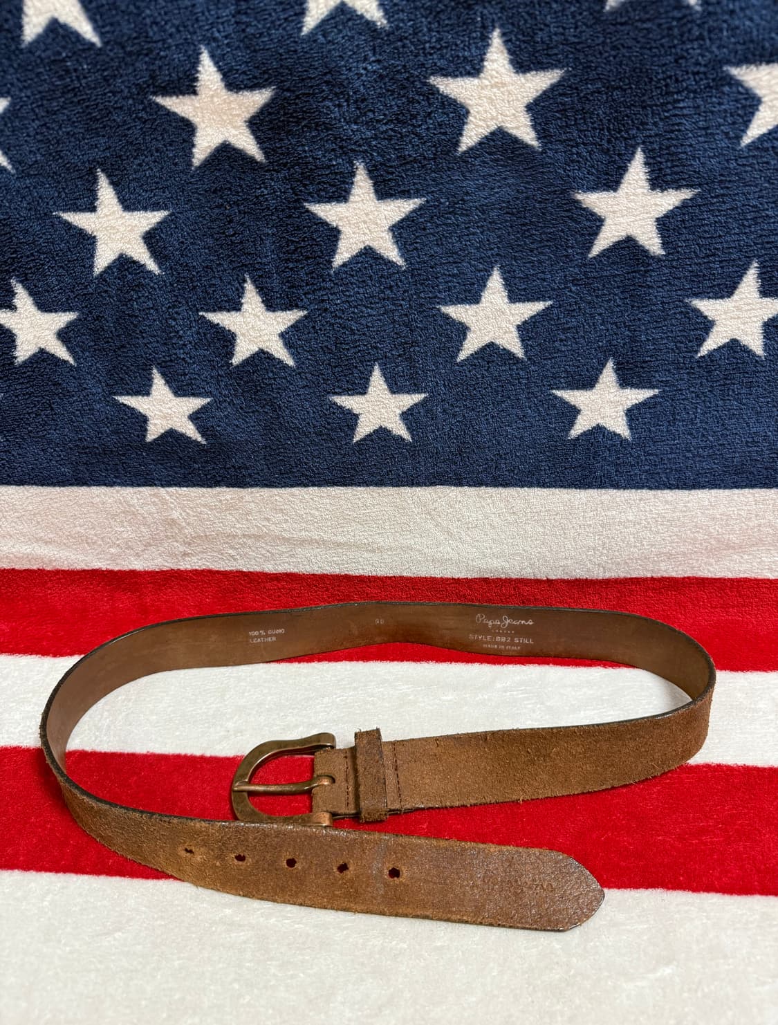 빈티지레더벨트 vintage leather belt cowhide 상품이미지6