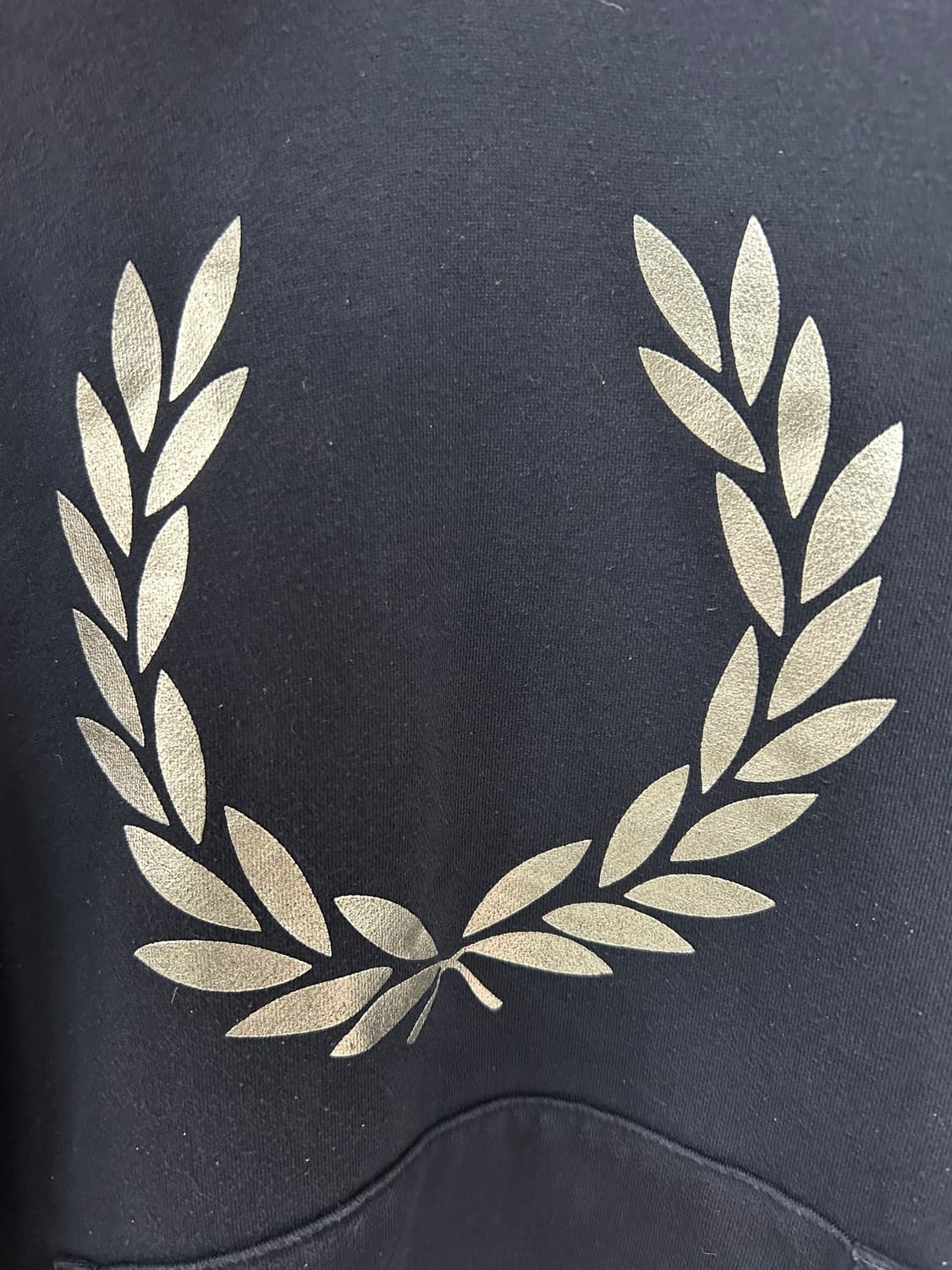 프레드페리 월계수 빅로고 후드티 네이비 상품이미지3