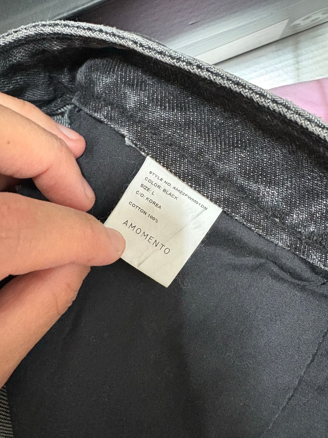 아모멘토 / 블랙 데님 상품이미지5