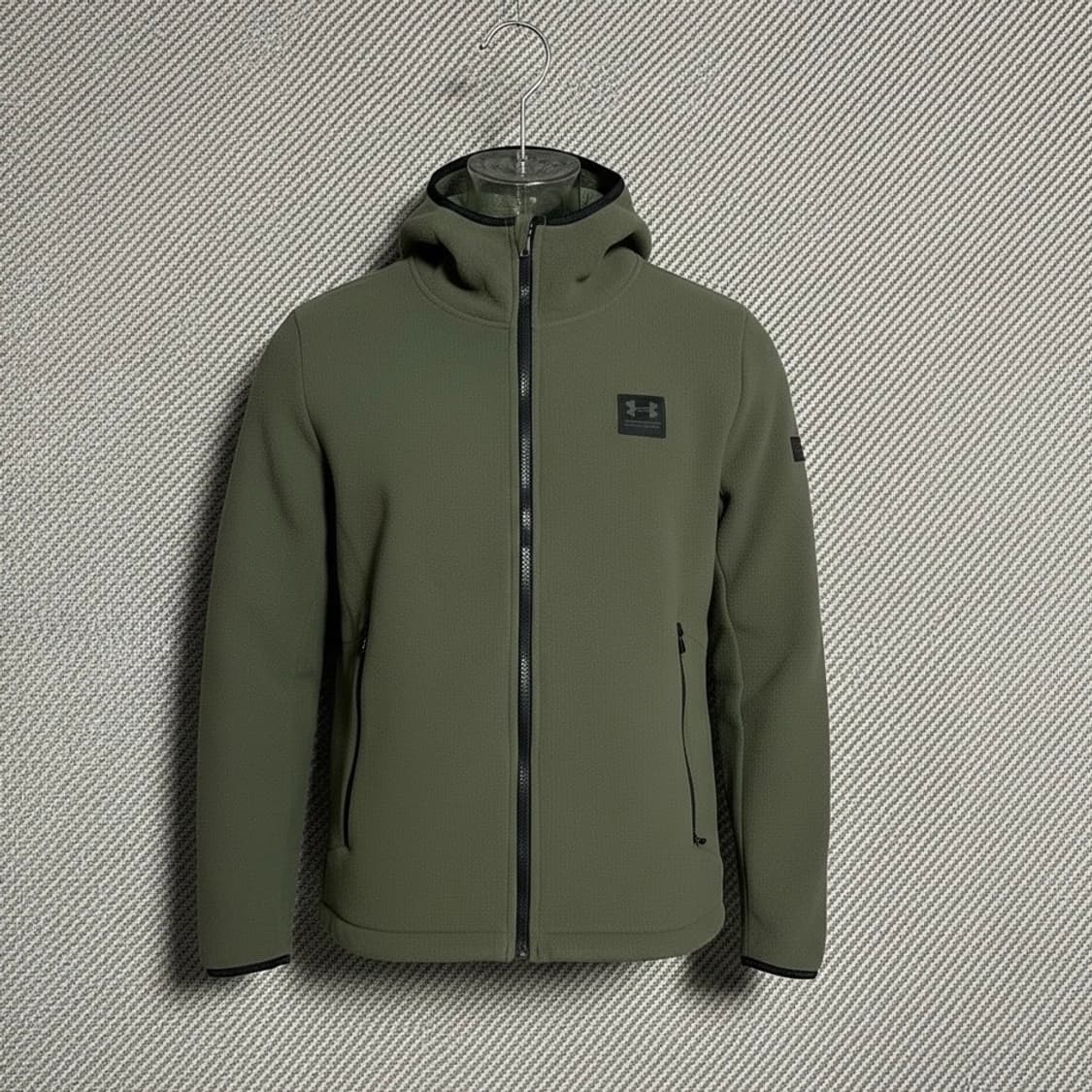 [M] Underarmour 언더아머 카키 후리스 집업 자켓 상품이미지2