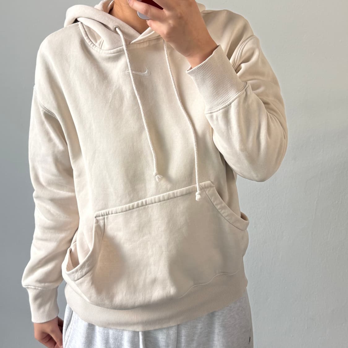 [S] 나이키 베이지 후드티 상품이미지2