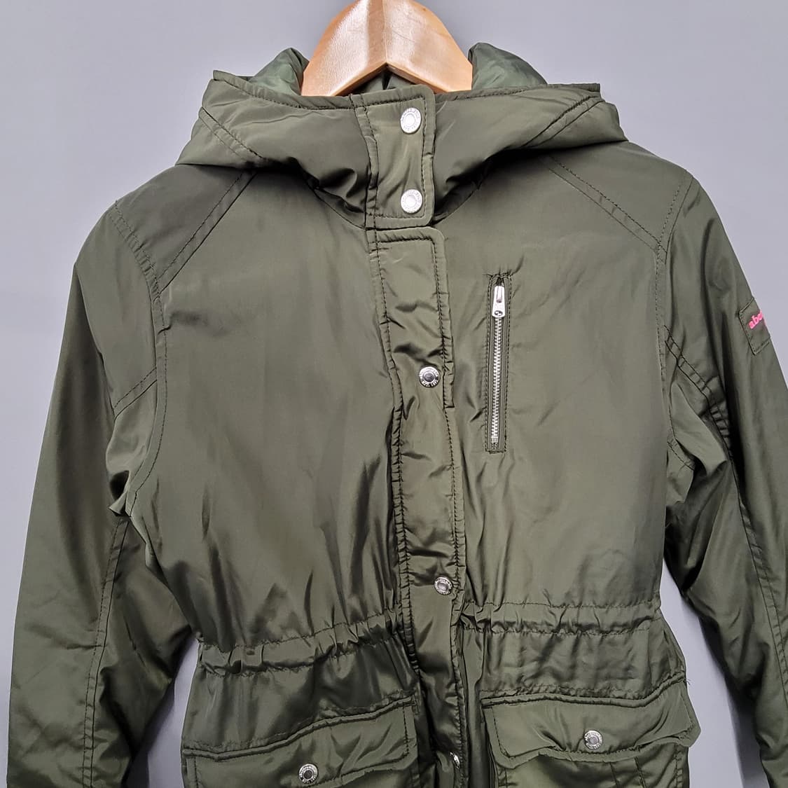 Abercrombie 아베크롬비 리틀걸 후디 자켓 올리브 그린 상품이미지3