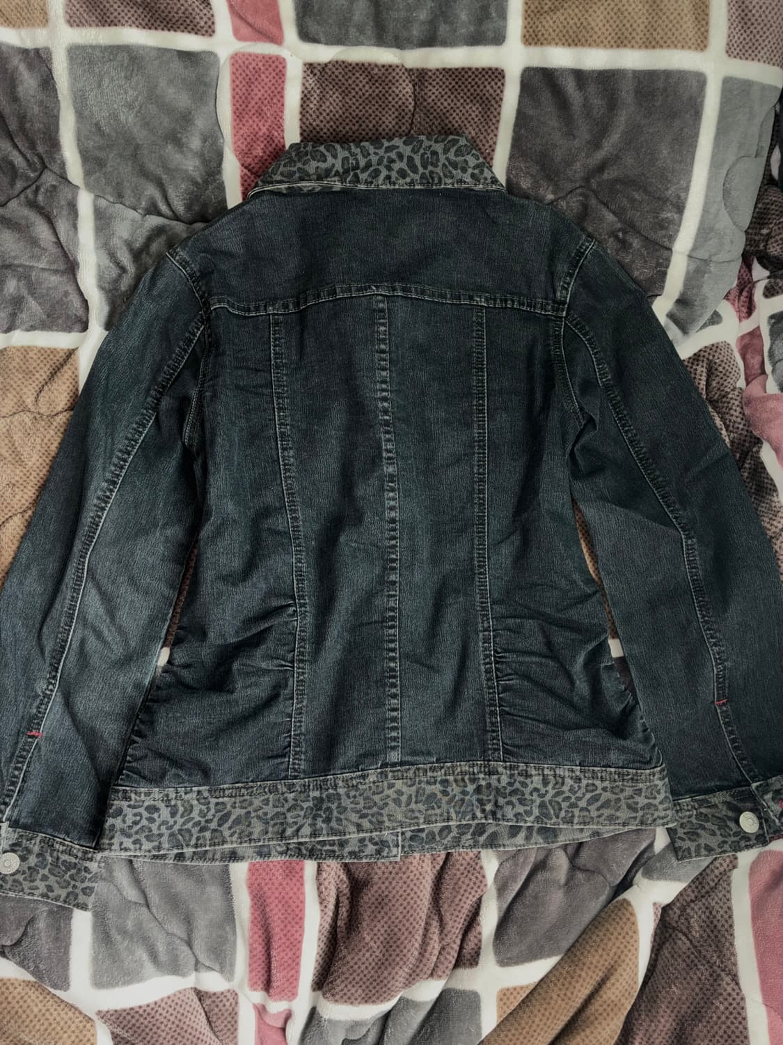 y2k 갸루 중청 호피 셔링청자켓 상품이미지2