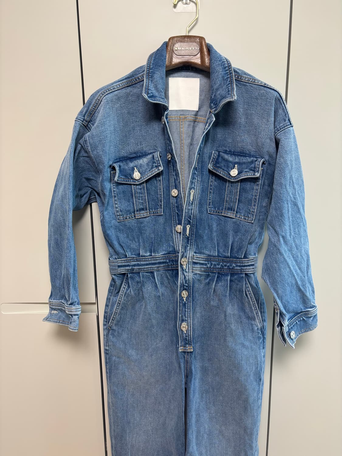 마더 데님 점프수트 청멜빵 바지 상품이미지2