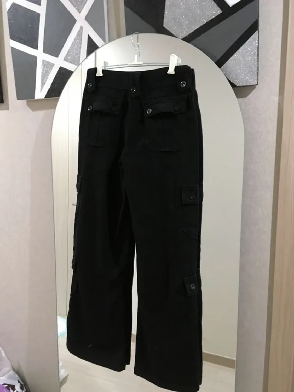 코튼 카고 팬츠 Black 🚶‍♀️🚶‍♀️ 상품이미지3