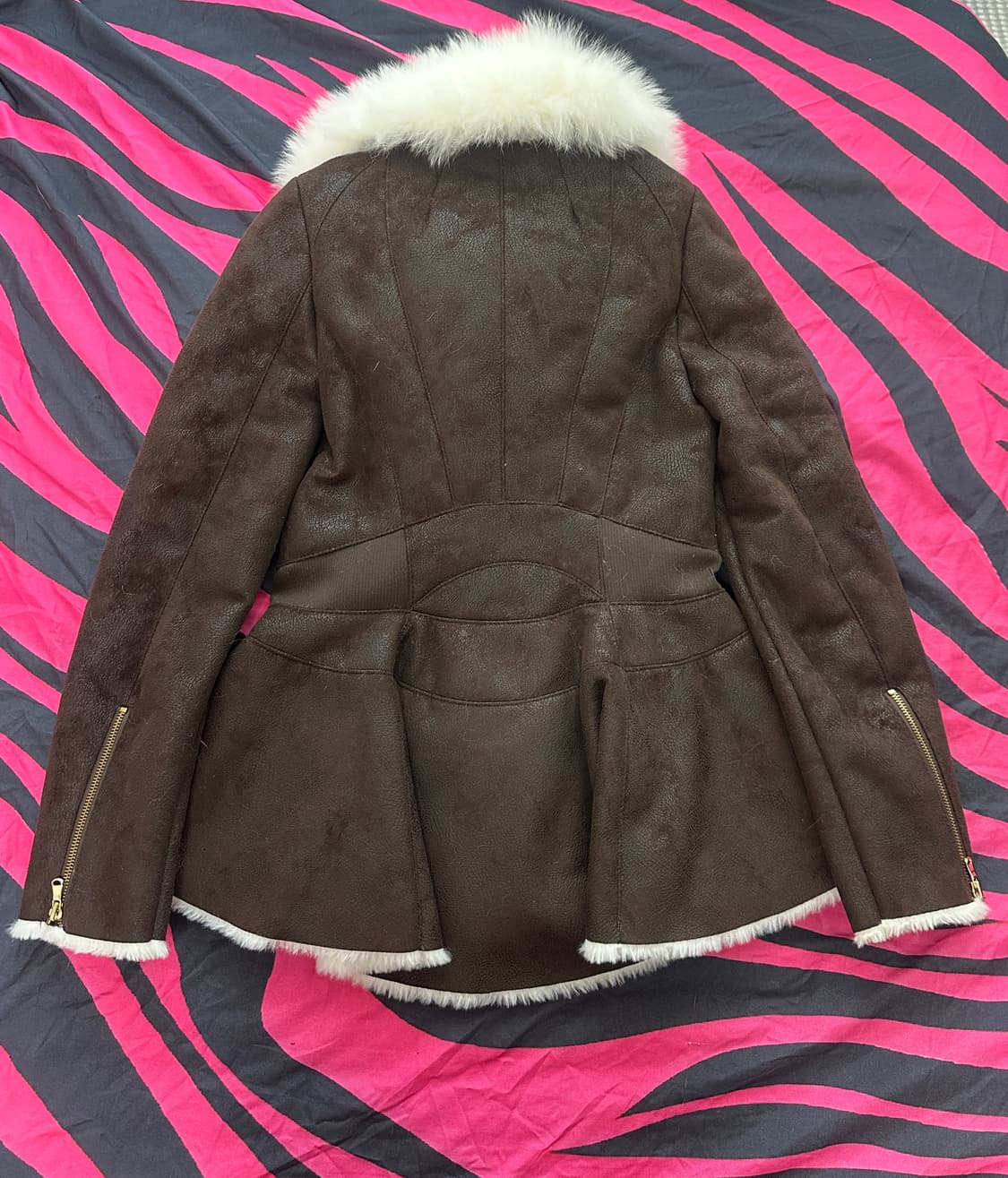 에고이스트 EGOIST 오네갸루 갸루 폭스퍼 금장 브라운 자켓 66 상품이미지4