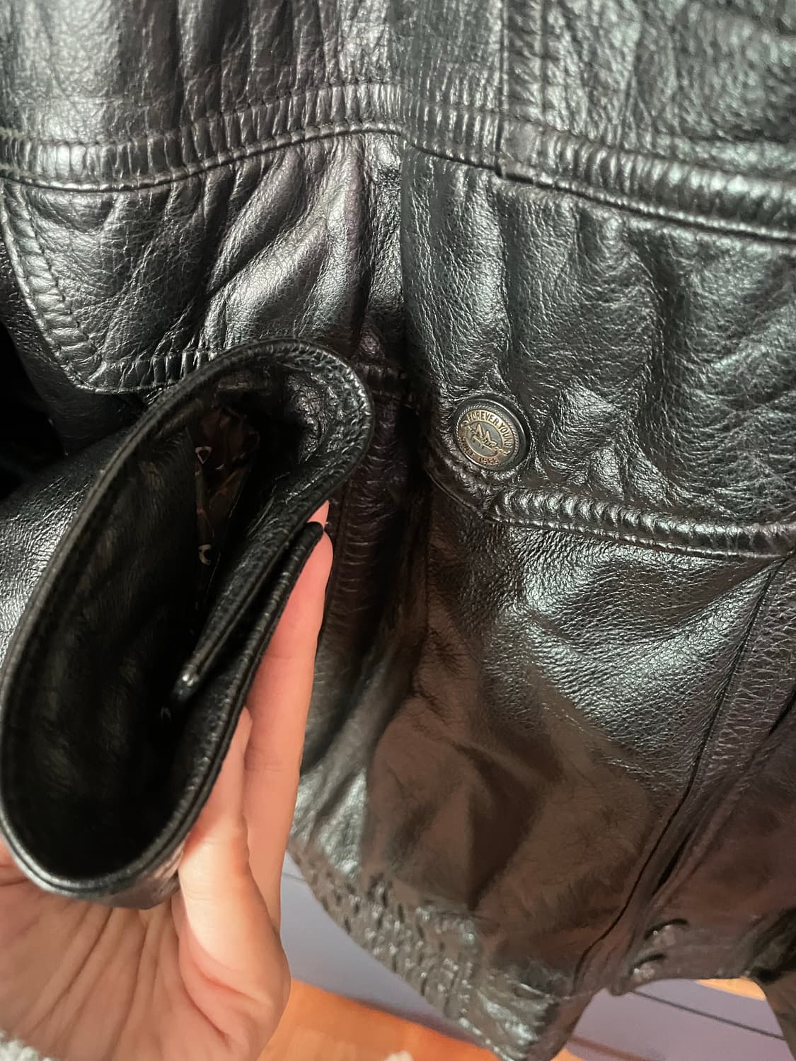 봄버 양가죽 레더자켓 상품이미지3