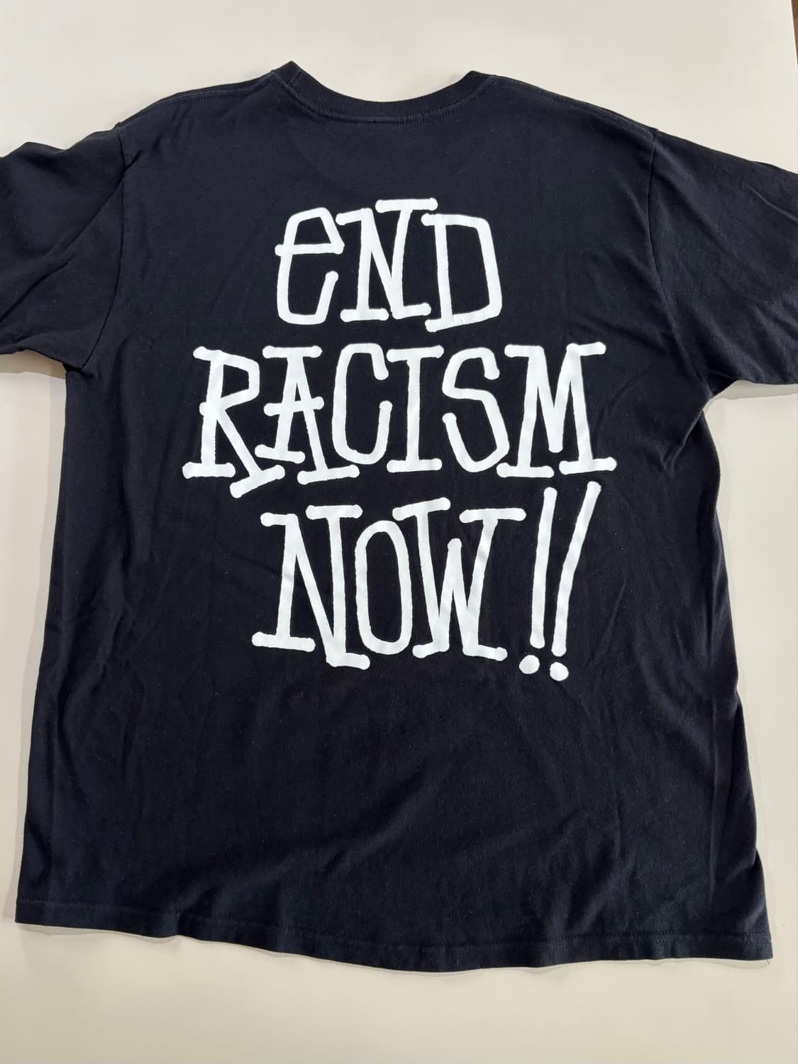 스투시 End Racism Now!! 반팔 블랙 상품이미지2