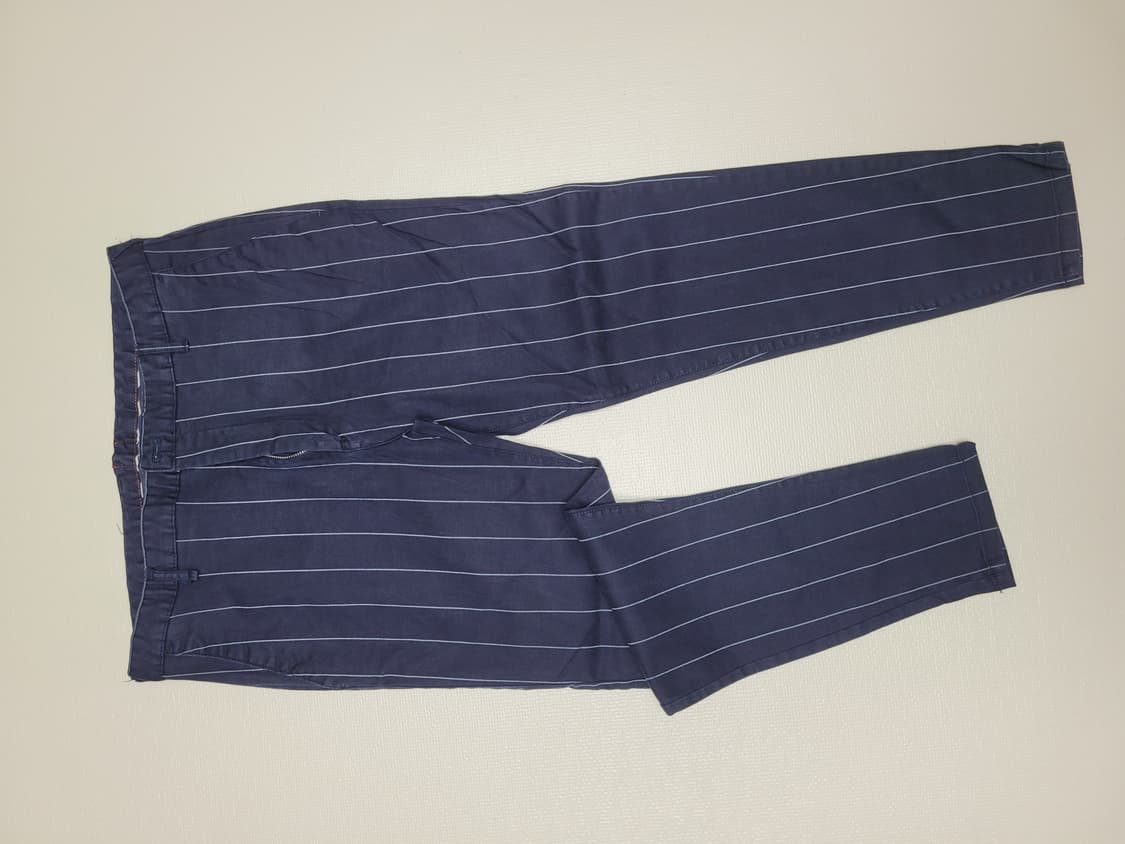 자라맨 ZARAMAN 스트라이프 면치노  34 네이비  상품이미지1