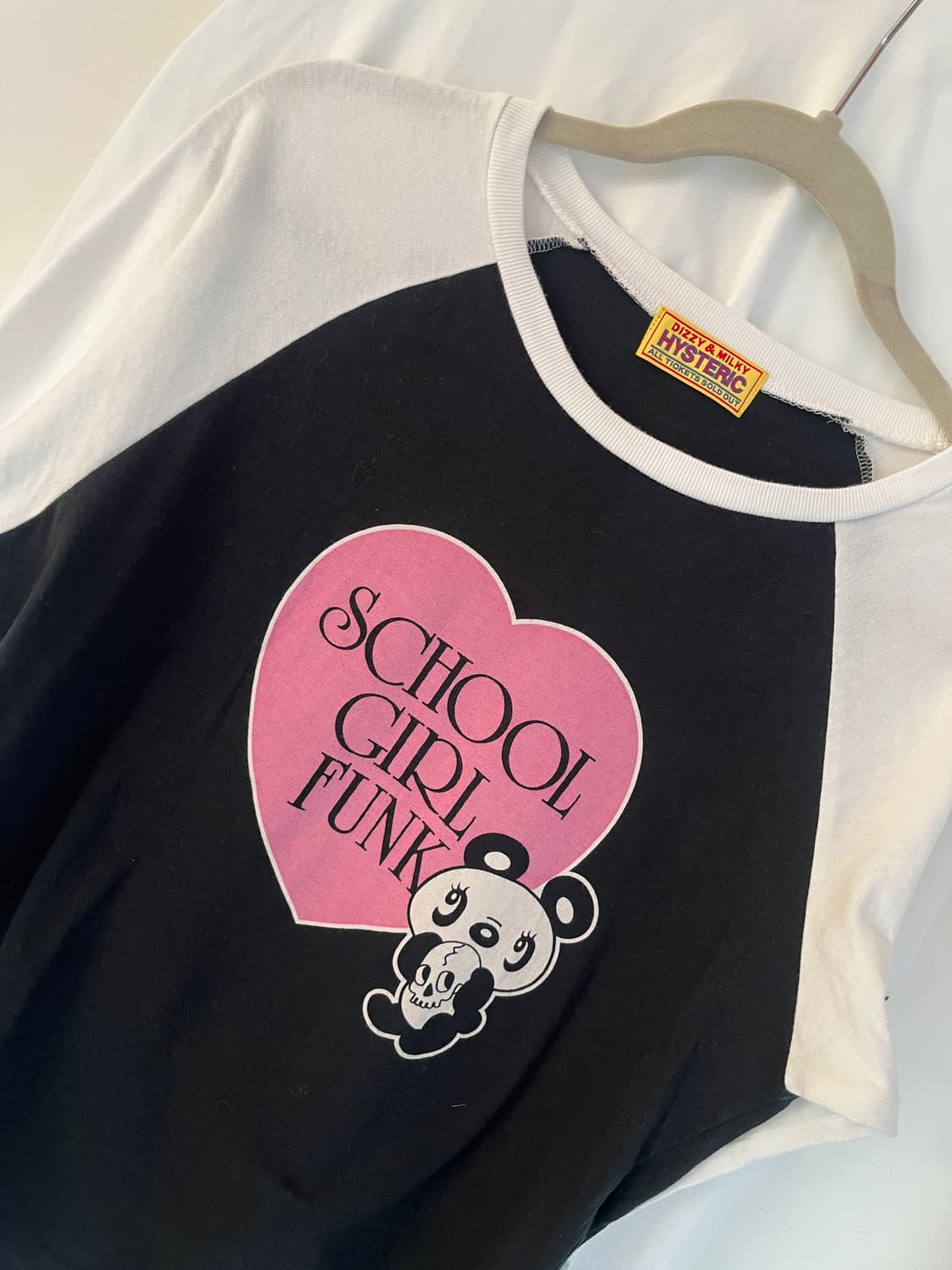 히스테릭 글래머 스쿨 걸 펑크 하트 팬더 나그랑 롱 슬리브 긴팔 티셔츠 상품이미지3