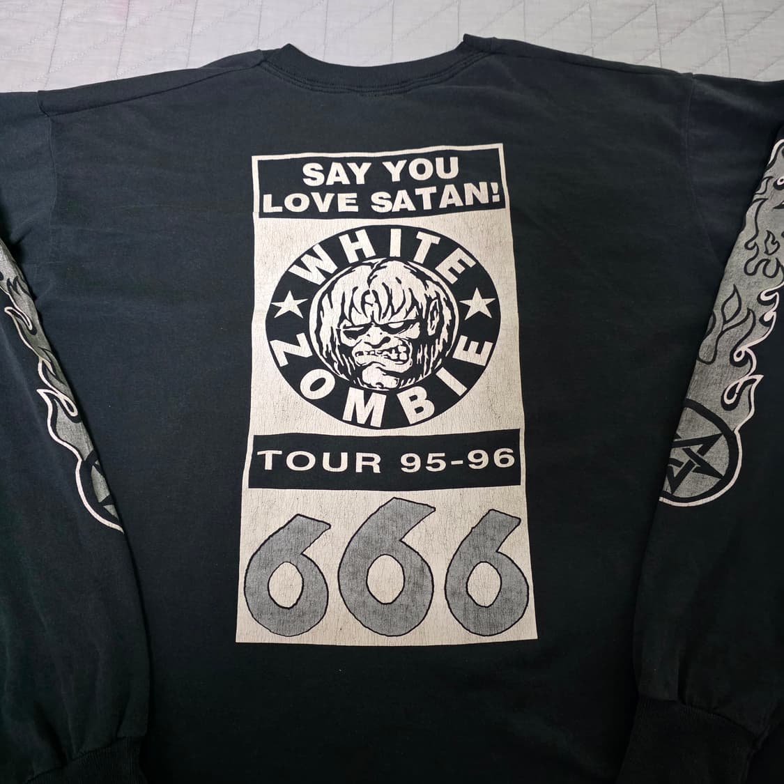 [XL] 90s 화이트 좀비 666 빈티지 밴드티 상품이미지7