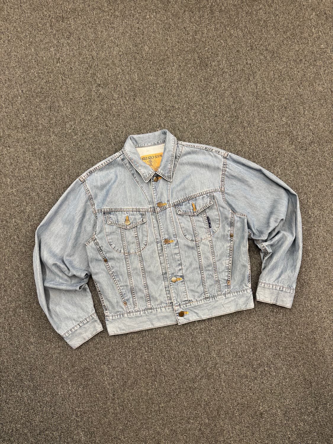 M)kenzo jeans 빈티지 패치 데님 셔츠 자켓 상품이미지2