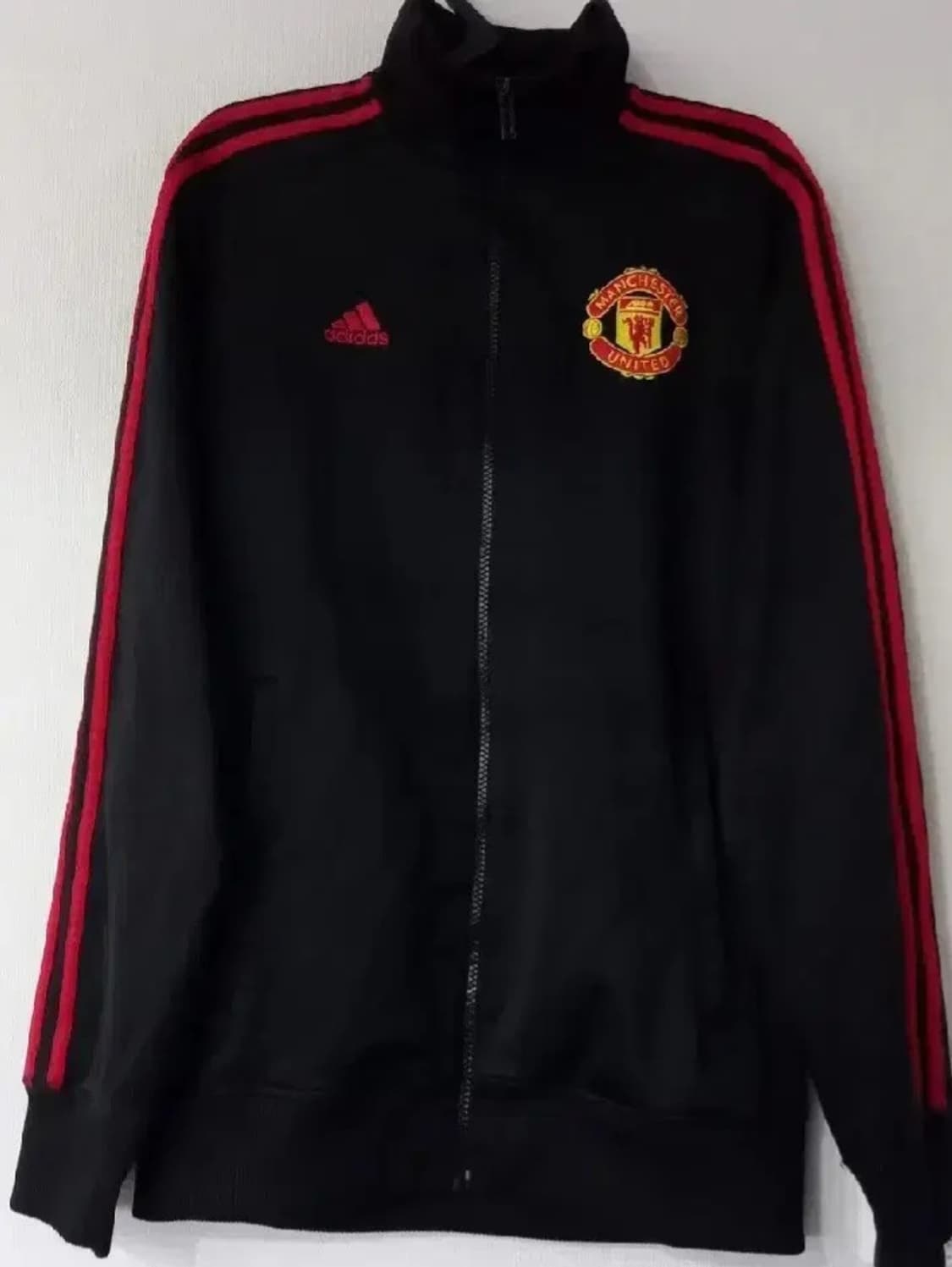 아디다스 맨유 대장급 검빨 블랙 트랙탑 저지 져지집업 상품이미지1