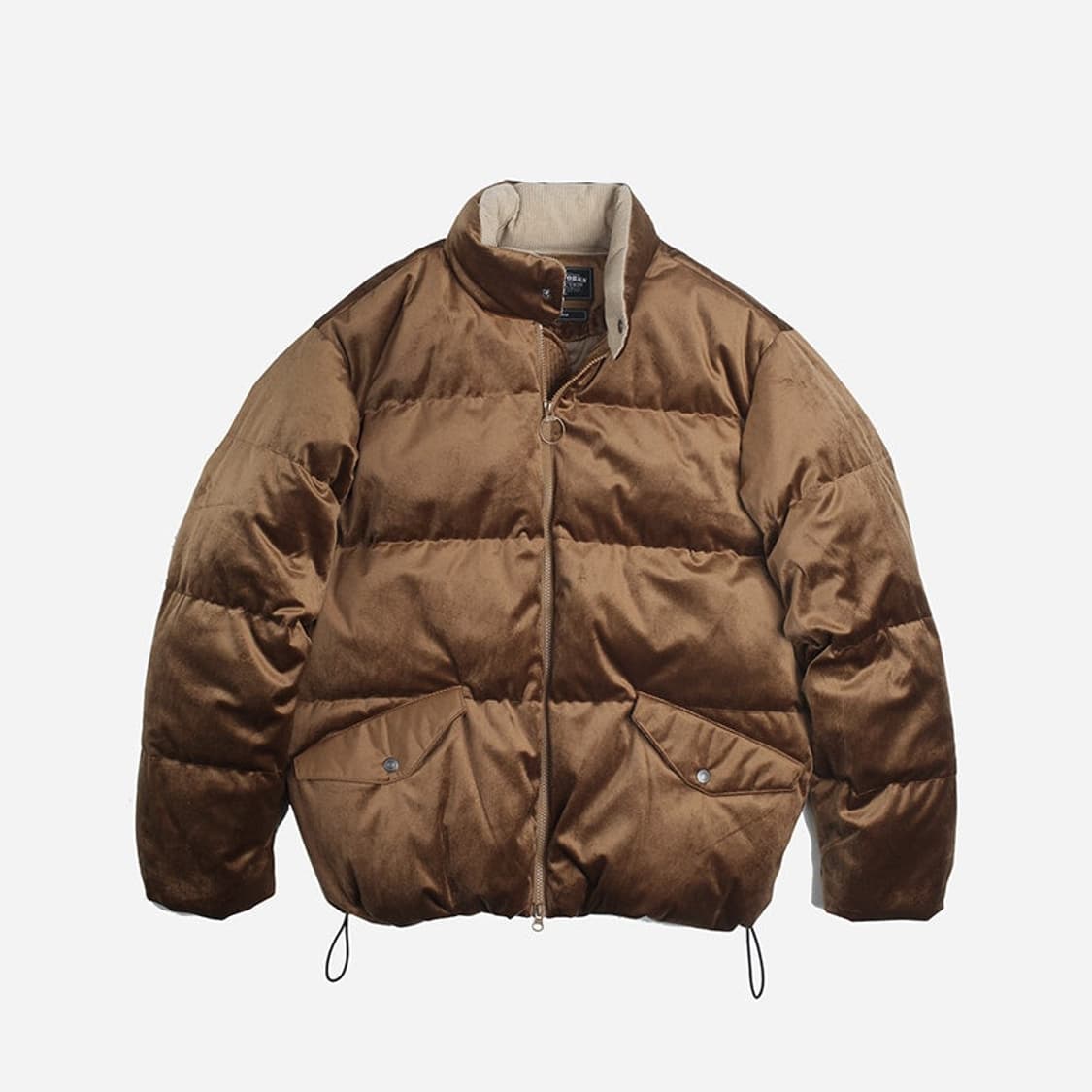 프리즘웍스 벨벳 덕다운 패딩 브라운 상품이미지6