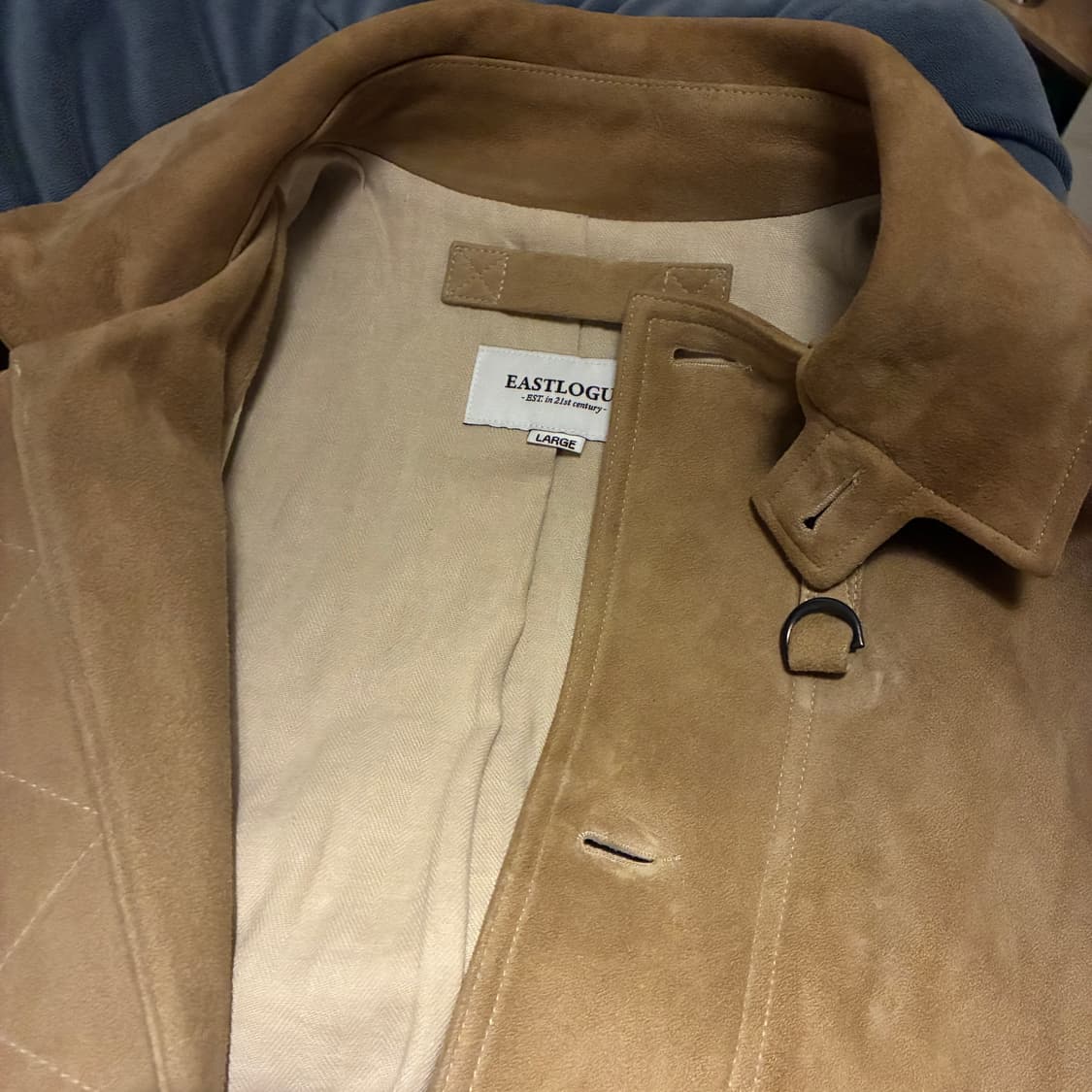 EASTLOGUE 스웨이드 자켓 샌드 베이지 L 상품이미지3