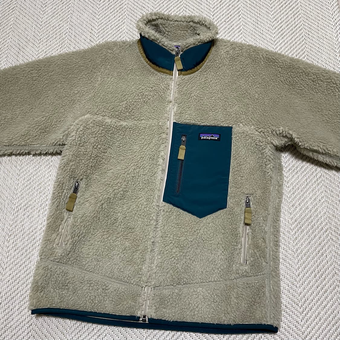 파타고니아 클래식 레트로X 자켓 펠리컨 다크 보레알리스 그린 S 상품이미지1