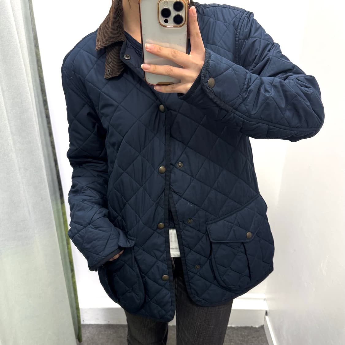 폴로 블루 퀄팅자켓 상품이미지2