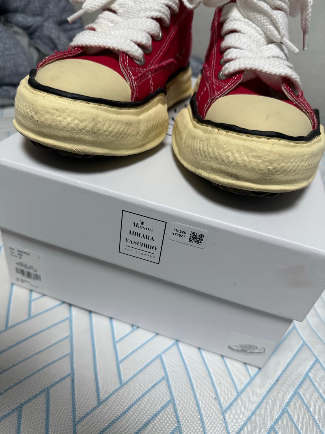 메종 미하라 야스히로 피터슨 VL OG 솔 캔버스 레드 39 상품이미지7