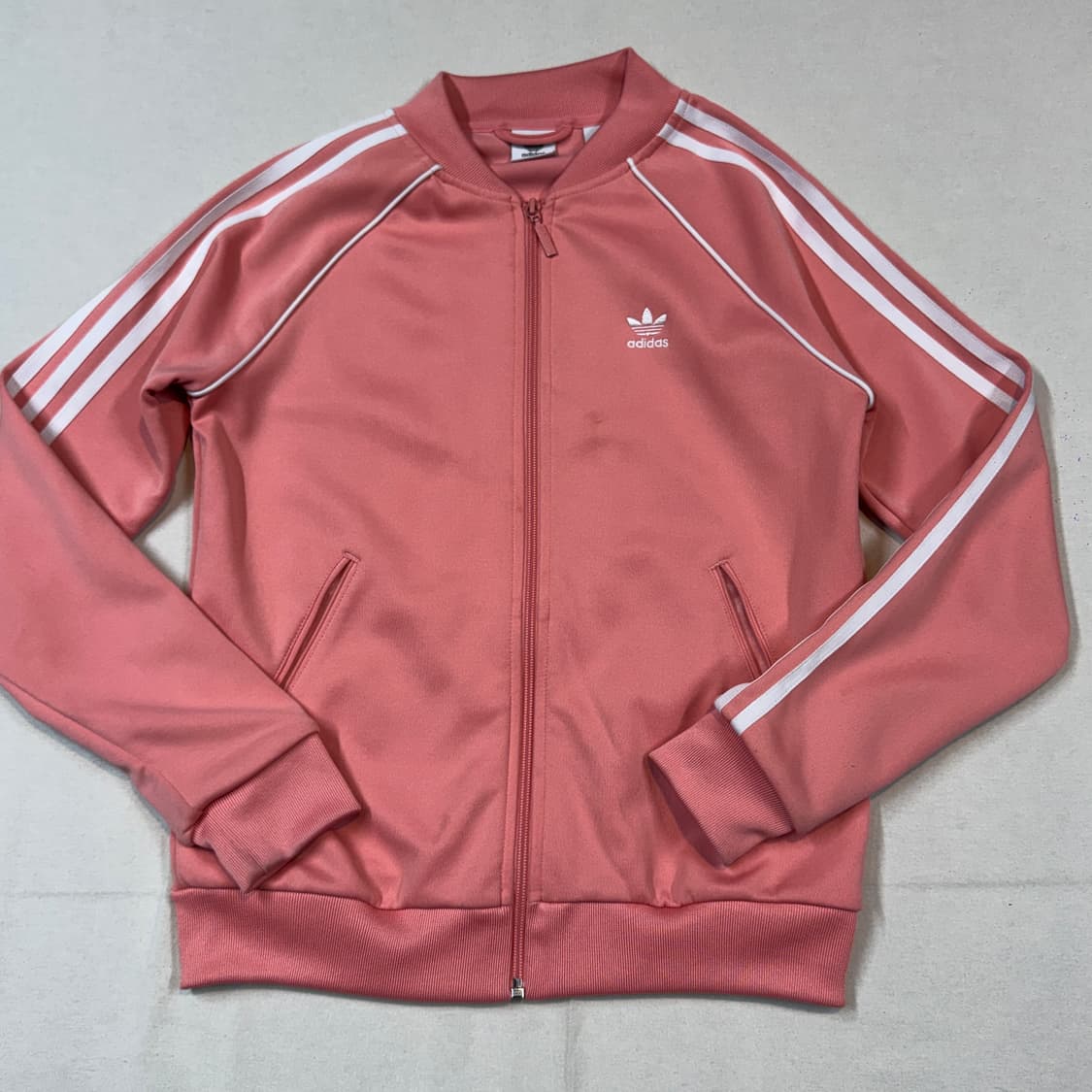 S) 아디다스 파이어버드 핑크 삼선 져지 트랙탑 집업 상품이미지2
