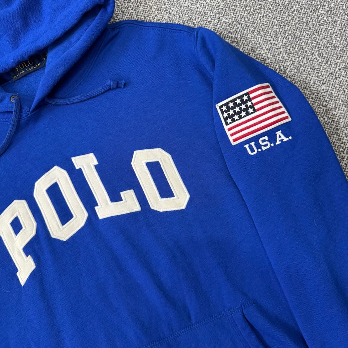 폴로 랄프로렌 신형 USA 블루 후드 상품이미지4