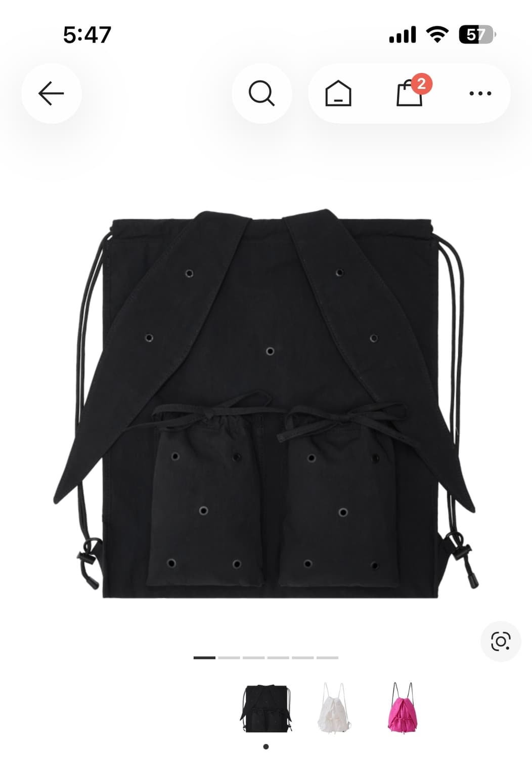 뉴진스 coller래빗 스트링백 상품이미지2