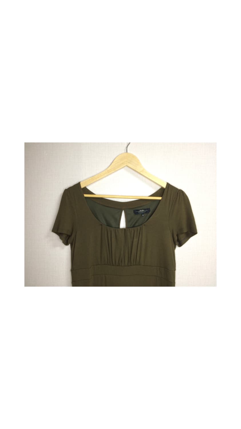Max mara 막스마라 카키 에스닉 반팔 원피스 상품이미지2