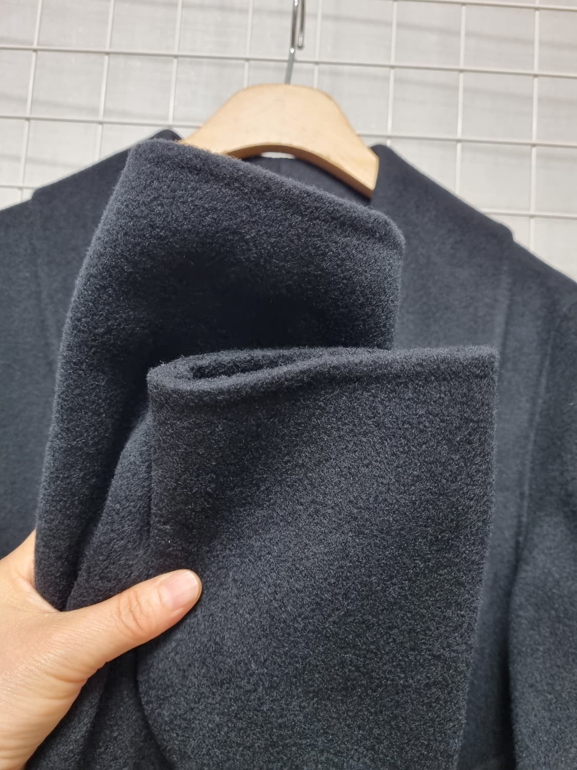 (택포) AUMUU 오뮤 모직코트 55 (블랙) 상품이미지4