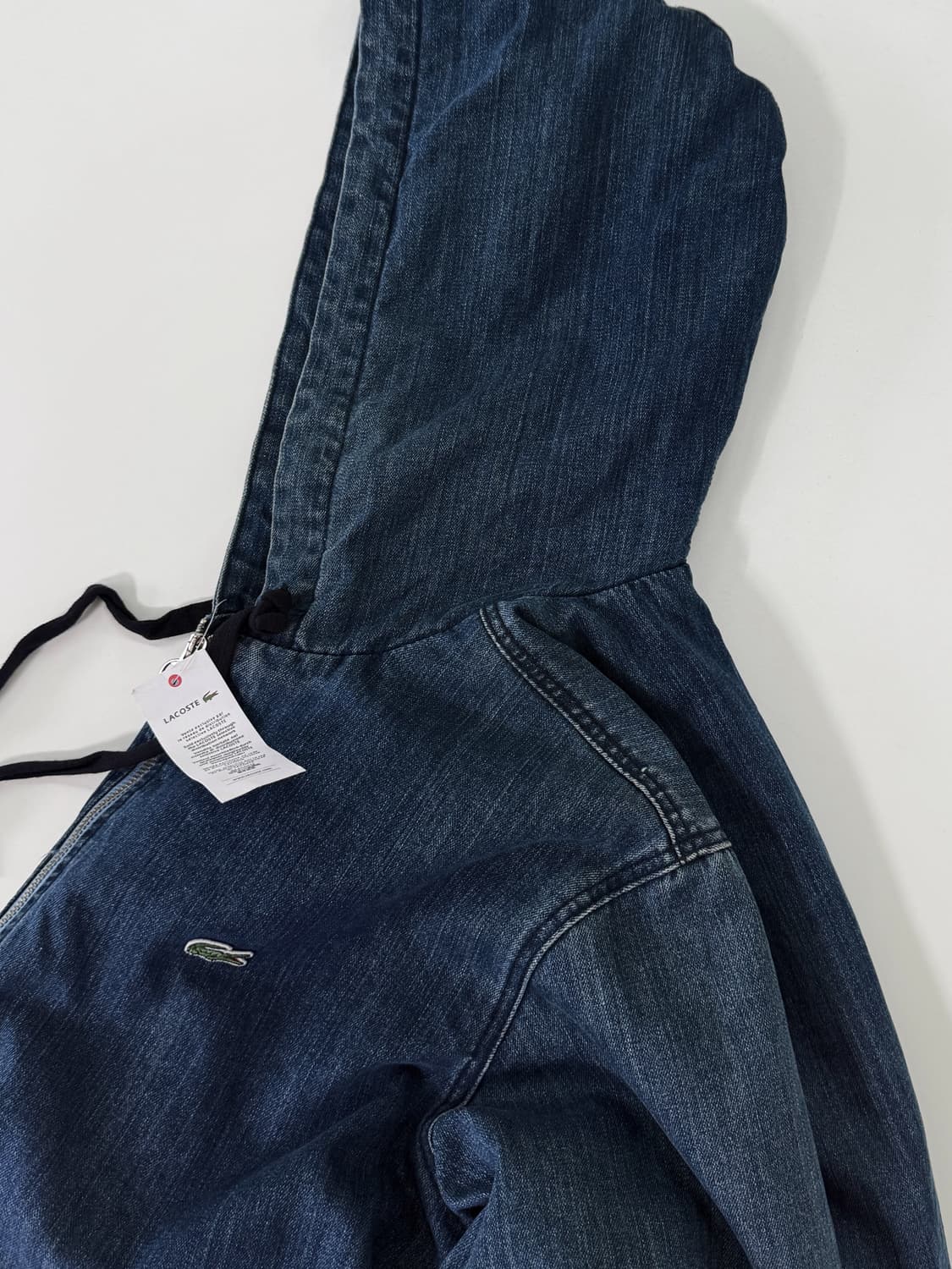 라코스테 루즈핏 00‘s 데님 액티브 후드 점퍼 상품이미지3