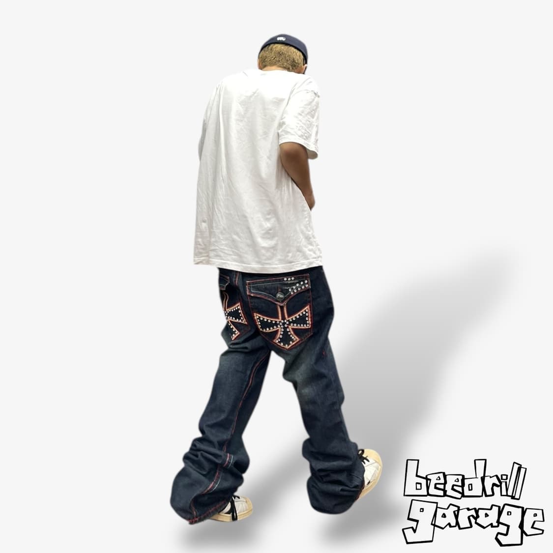 라구나비치 laguna beach 빅스티치 큐빅 부츠컷 데님팬츠 상품이미지1