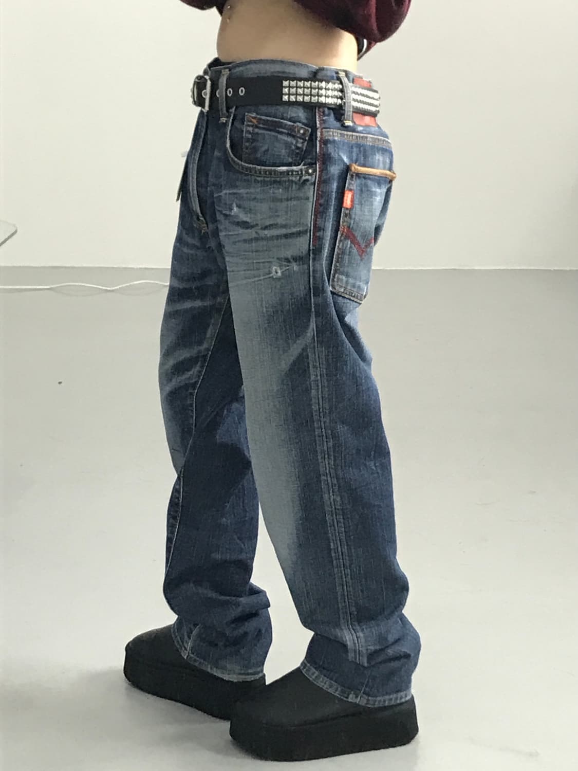 에드윈 블루트립 데님 팬츠 상품이미지3