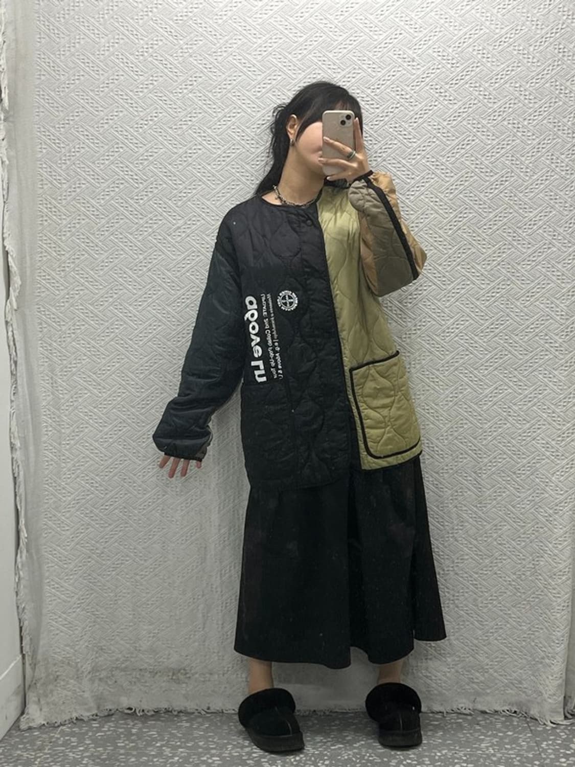 LMC X A6OVE 오버핏 언발 깔깔이 퀄팅 자켓 S C06501 상품이미지1