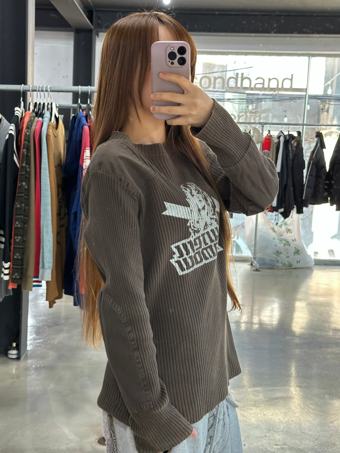  히스테릭글래머 히스걸 골지포켓 코만도 니트 상품이미지3