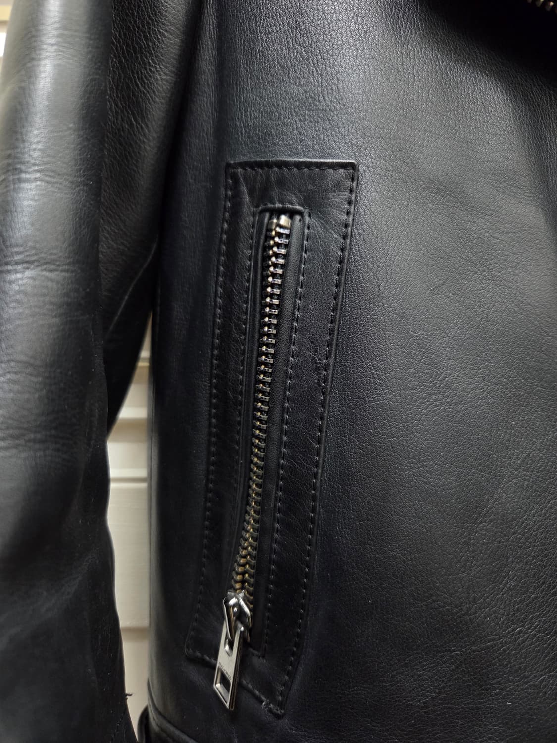 올세인츠 시어링 바이커 가죽 자켓 상품이미지4