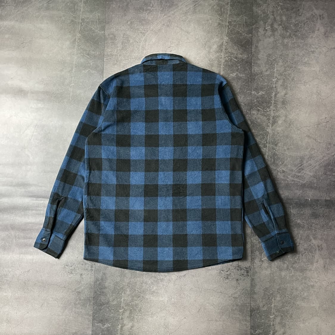 WRANGLER 랭글러 빈티지 블루 버팔로 체크 셔츠 A00328 상품이미지4