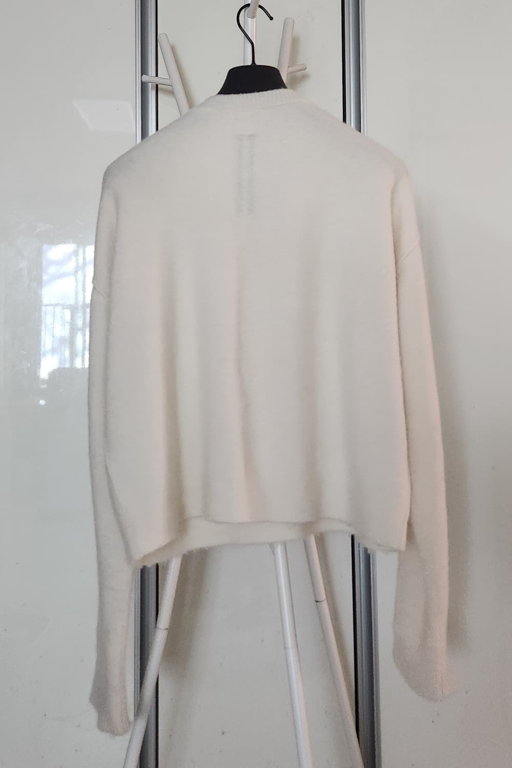 릭오웬스 FW25 토미 브이넥 알파카 스웨터 밀크 상품이미지2