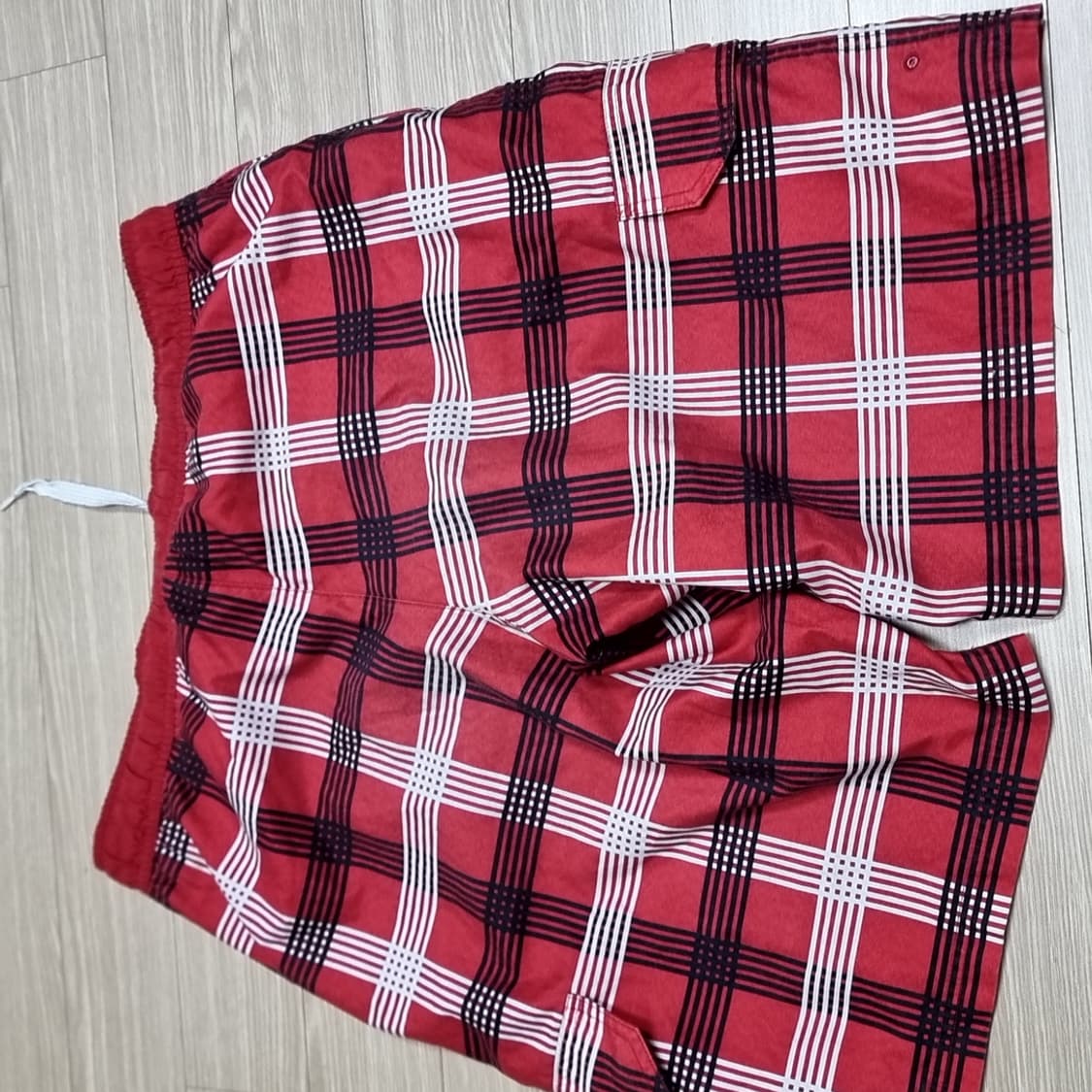 나이키 레드 체크 반바지 비치웨어(실측) 상품이미지5