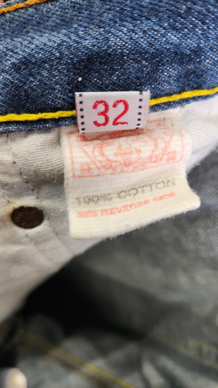 EVISU JAPAN VINTAGE 자수로고  데님 반바지 32사이즈 상품이미지6
