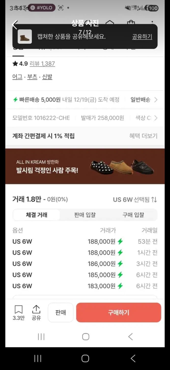 [230] 어그 미니 II 클래식 체스트넛 상품이미지8