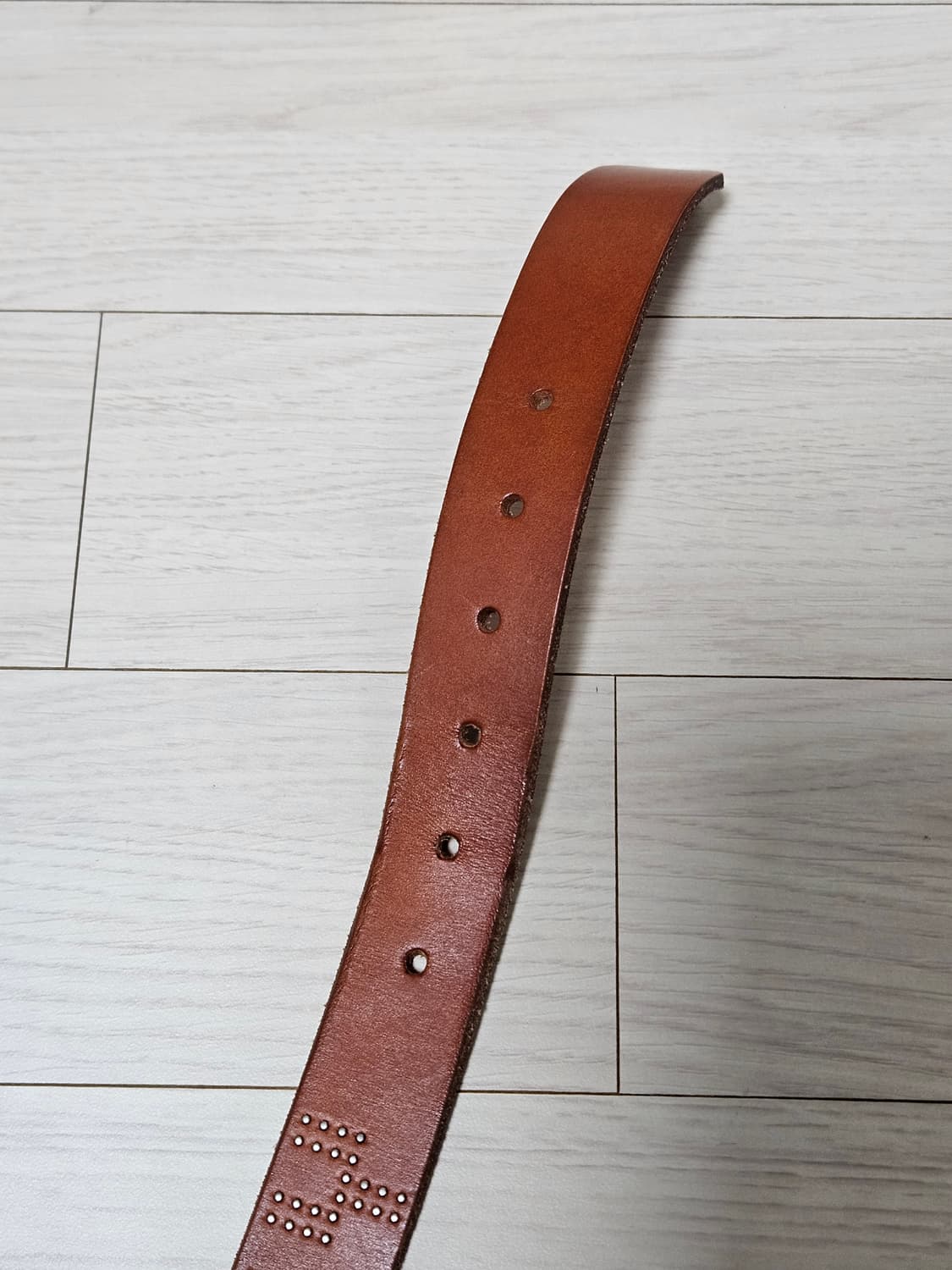 스투시 스터드 브라운 벨트 S M 상품이미지4