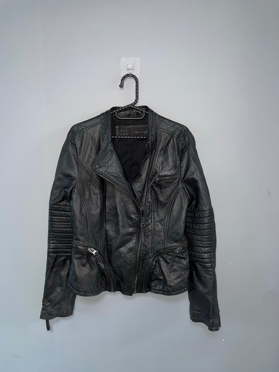 Zara short leather jacket 상품이미지7
